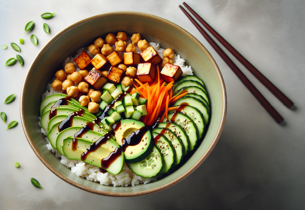 plant-based sushi bowl