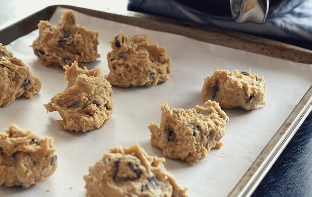 Making chocolate chip cookies