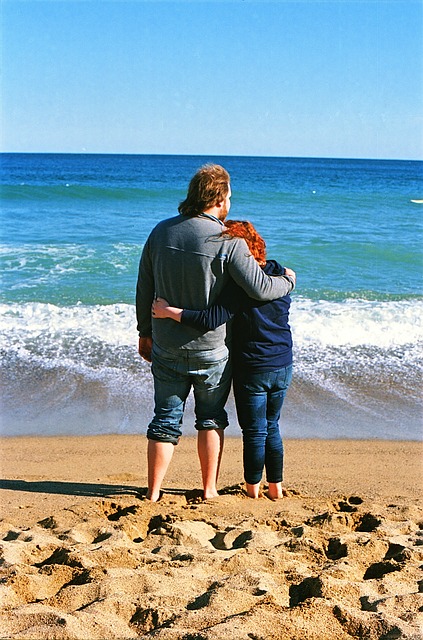 couple on the beach